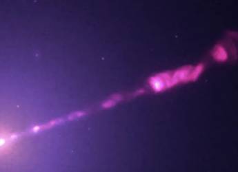 Chandra Captures Sharpest-Ever X-Ray View of M87 Black Hole Jet